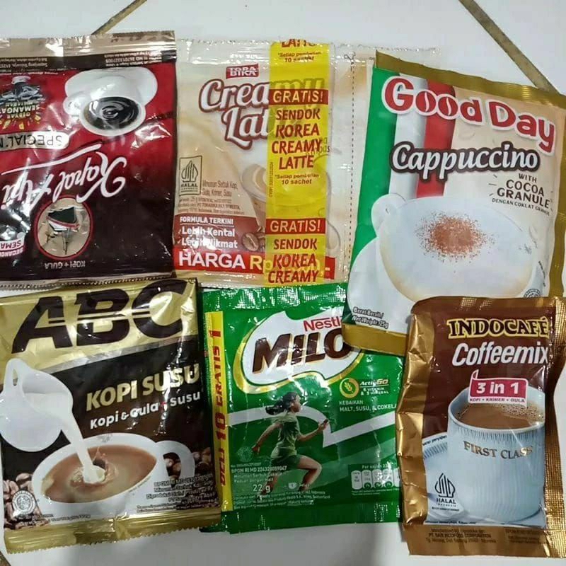 Jual PAKET SACHET MILO,ABC KOPI SUSU,KAPAL API,CREAMY LATTE,CAFFEMIX