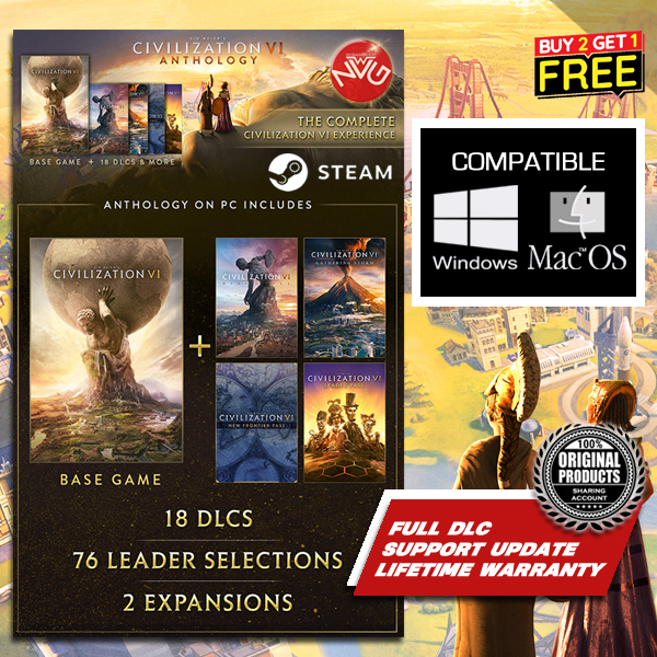 Jual Sid Meiers Civilization 6 VI Anthology Complete DLC PC MAC ...