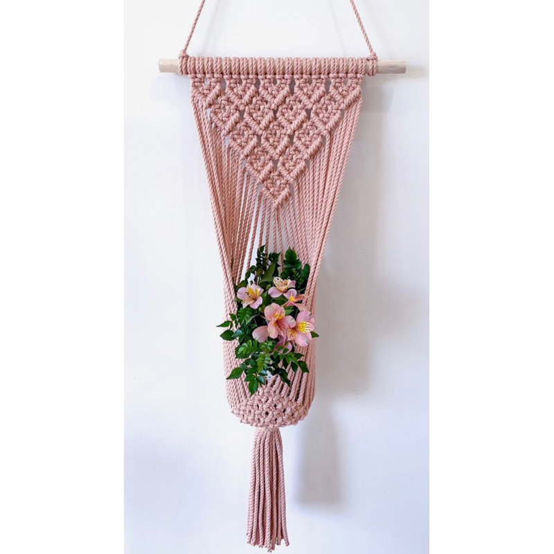 Jual Gantungan pot macrame /Macrame hanging pot tidak termasuk bunga ...