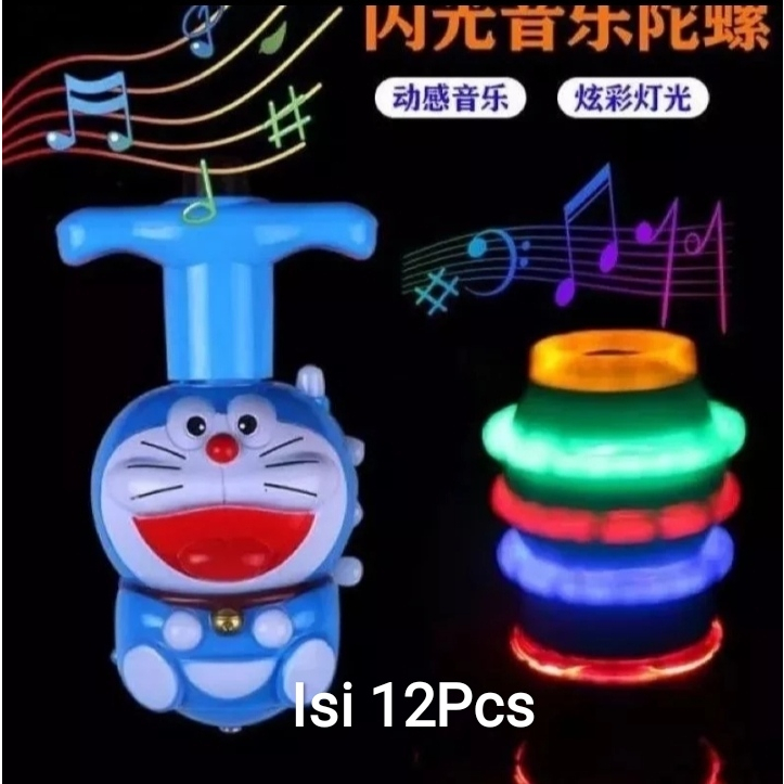 Jual Grosir!! isi 12 pcs Gangsing LED Doraemon FullBody Warna Bisa ...