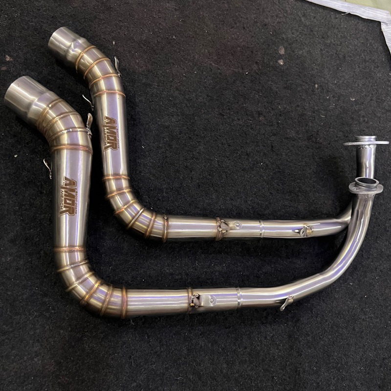 Jual (grade B inlet 38 inlet 50 45 ) header only leheran knalpot matic ...