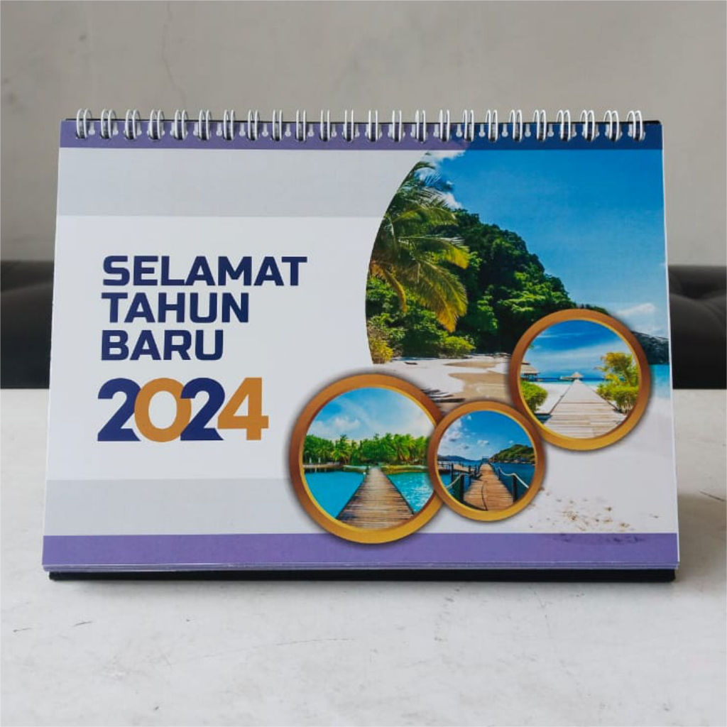 Jual Kalender Duduk Kalender Meja Kalender 2024 Kalender Meja Custom Kalender Meja Kerja 