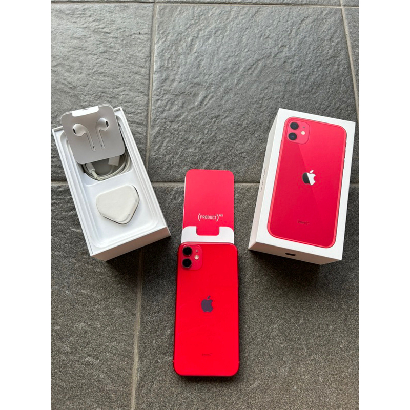 Jual Iphone 11 Red 128GB Second Original Full Set Shopee Indonesia