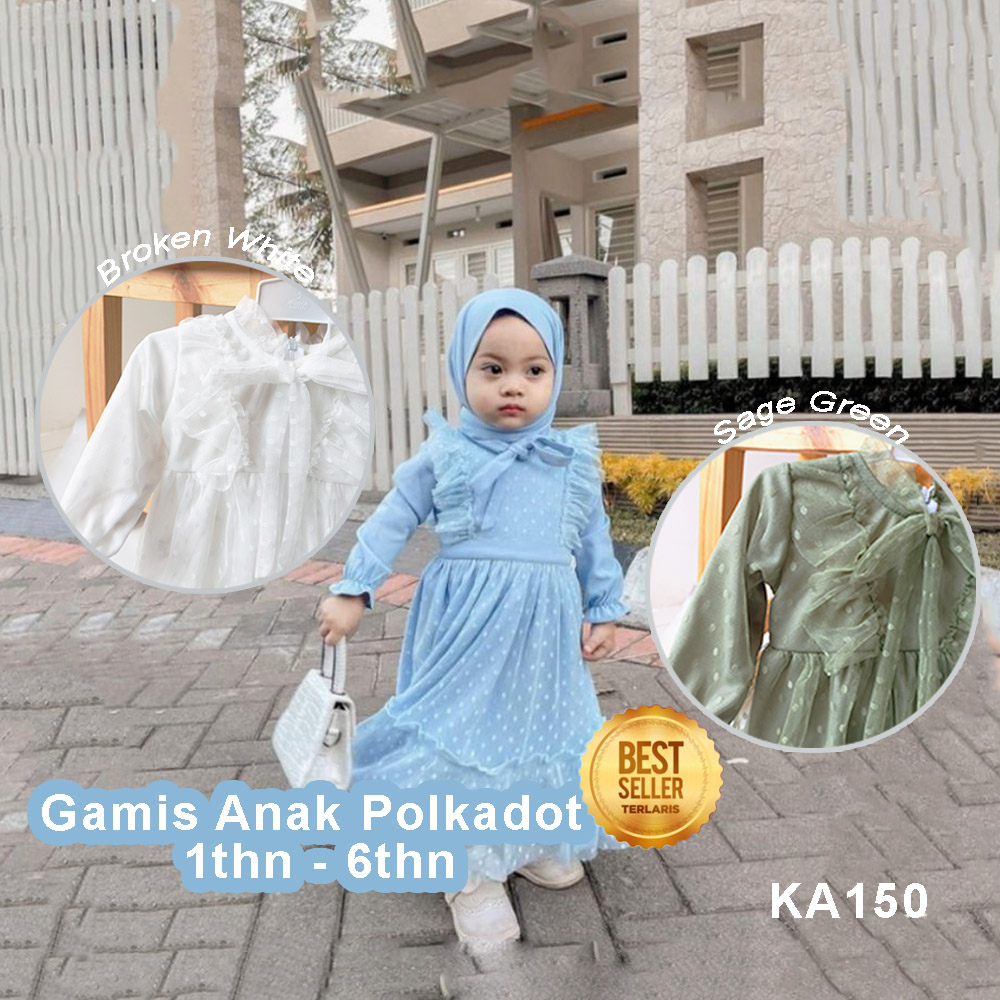 Jual Dress Gamis Muslim Anak 1 Tahun 2 Tahun Baju Bayi Baby Balita