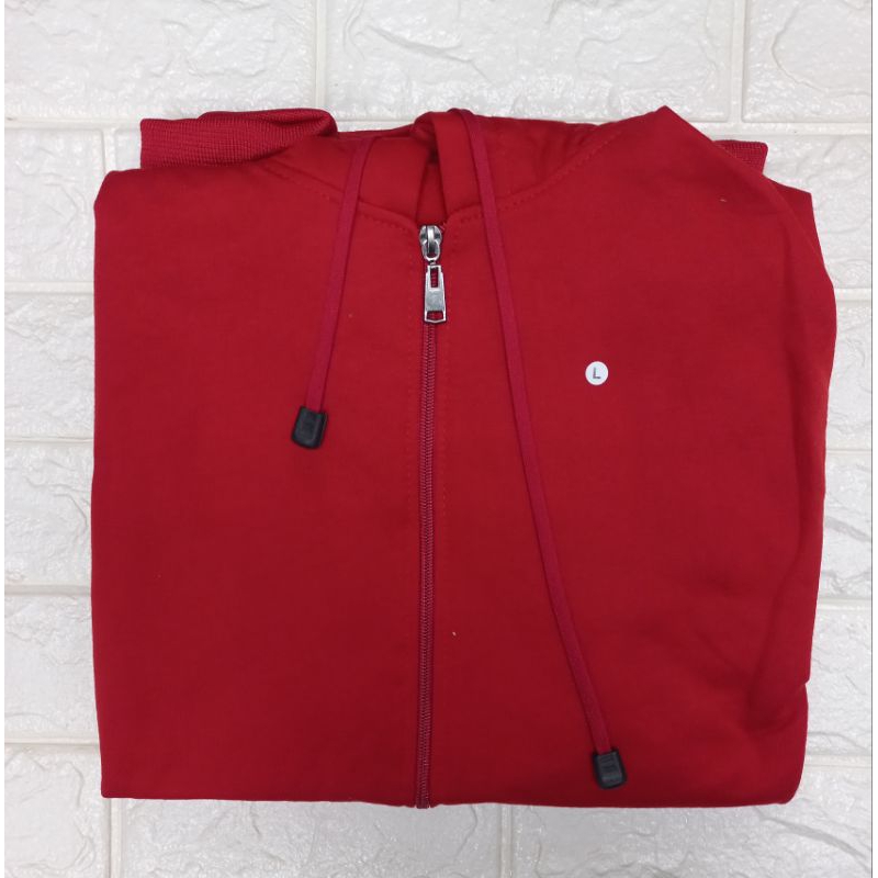 Jual rompi merah resleting polos | Shopee Indonesia