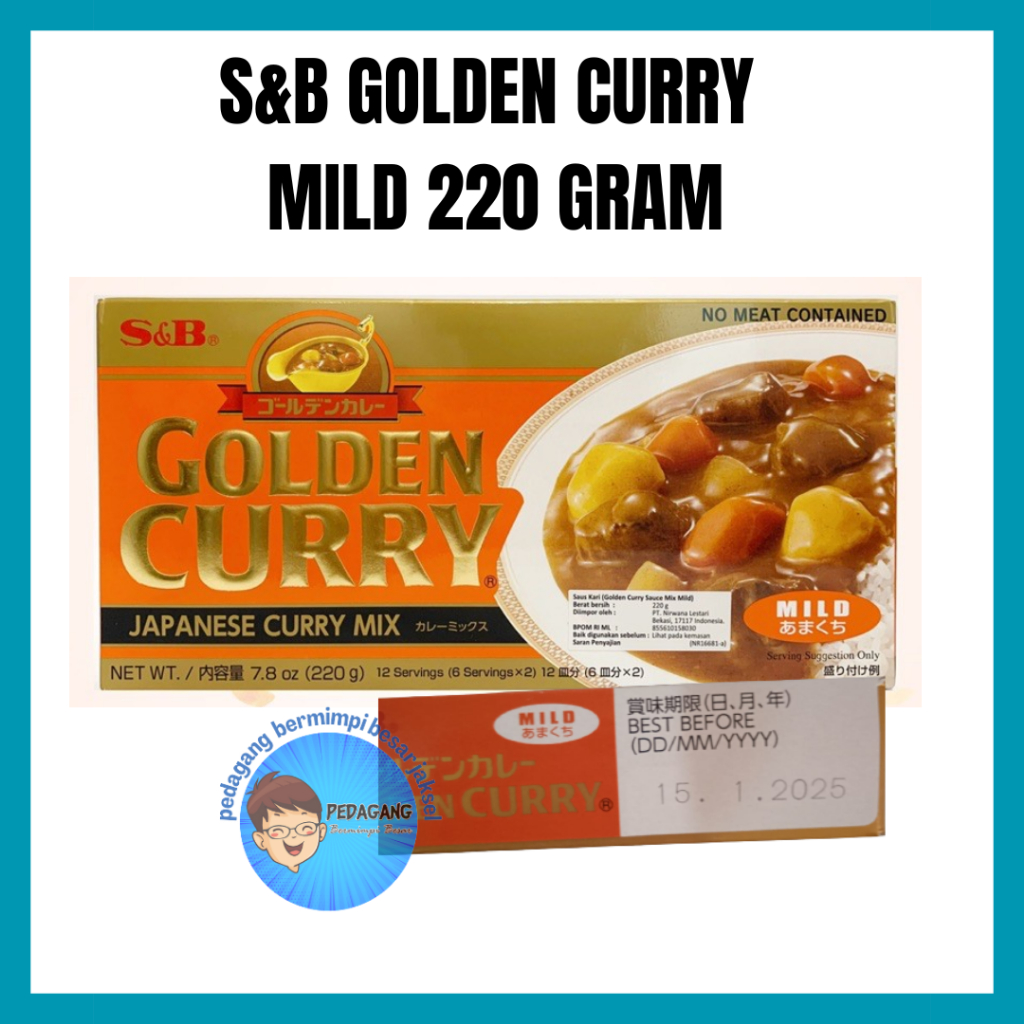 Jual S&B Golden Curry 220gr Mild | Kari Blok | Kari Jepang | Shopee ...