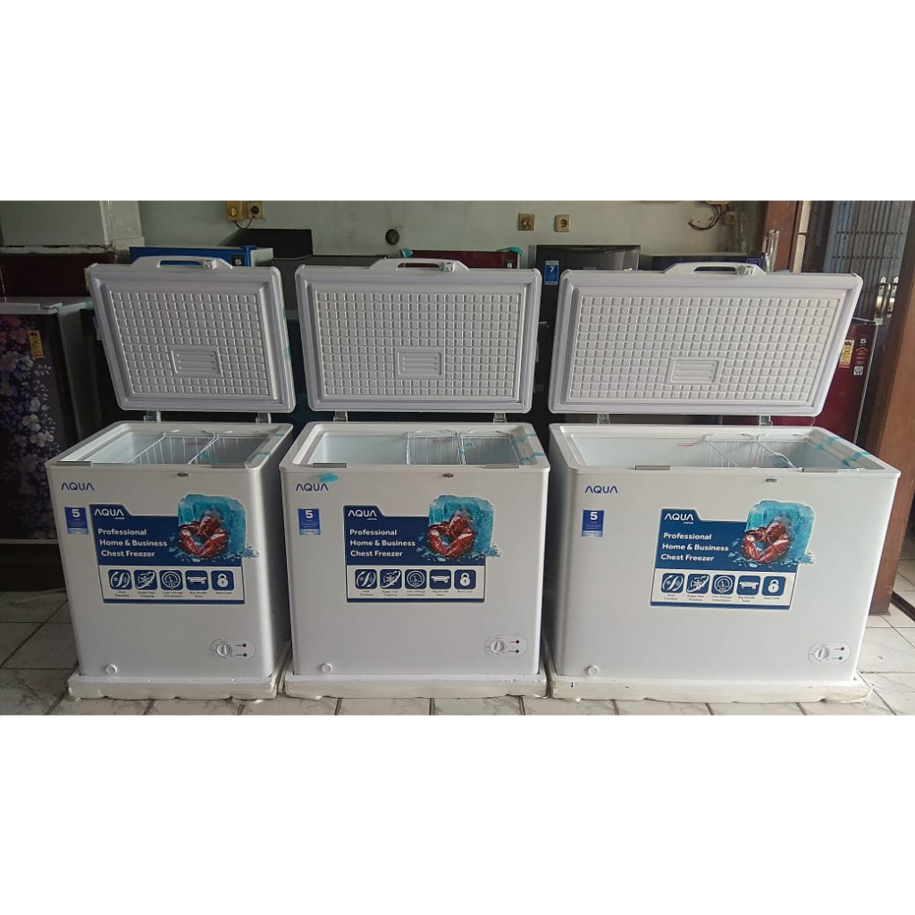 Jual FREEZER BOX AQUA/FREEZER DAGING/PEMBEKU ES/CHEST FREEZER JOMBANG ...