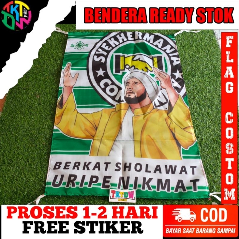 Jual BENDERA READY STOK SYEKERMANIA ( HABIB SYECH ) + ( BISA REQUEST ...