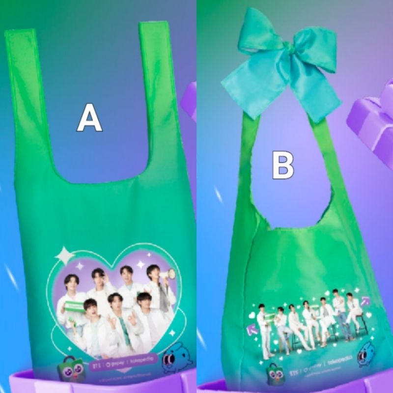 Jual TOTEBAG TAS BTS X TOKPED | Shopee Indonesia