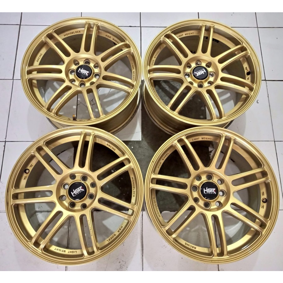Jual VELG MOBIL BEKAS BOON HSR RING 17X7,5 PCD 4X100 4X114 GOLD BUAT ...
