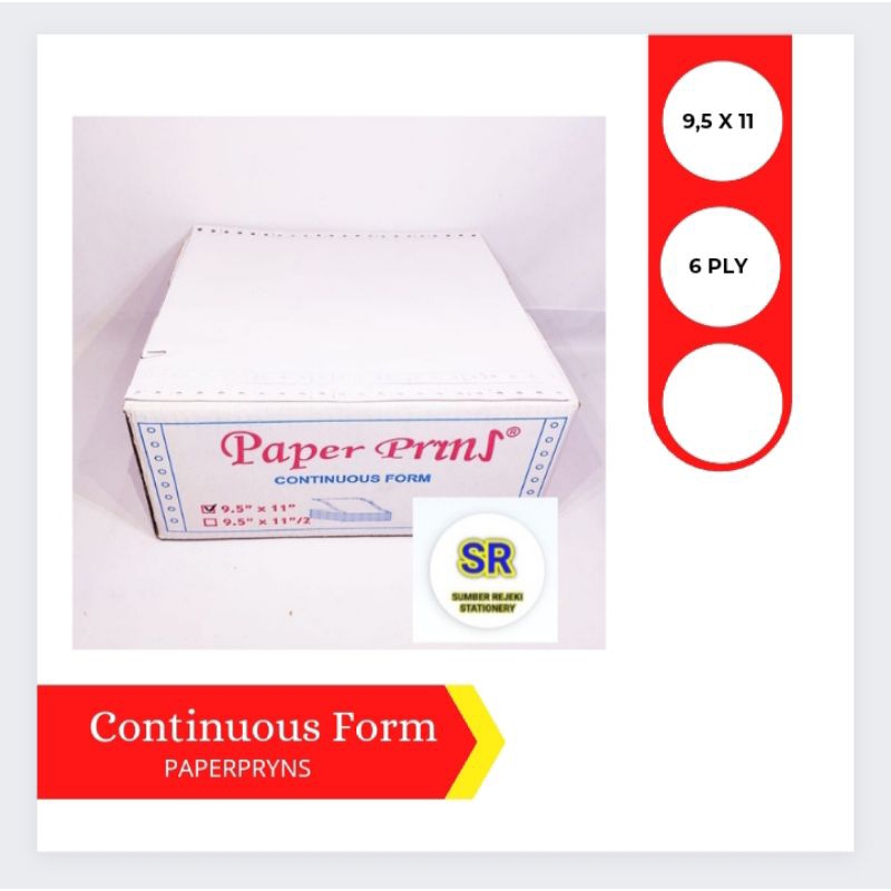 Jual CONTINUOUS FORM (9,5 X 11) 6 PLY | Shopee Indonesia