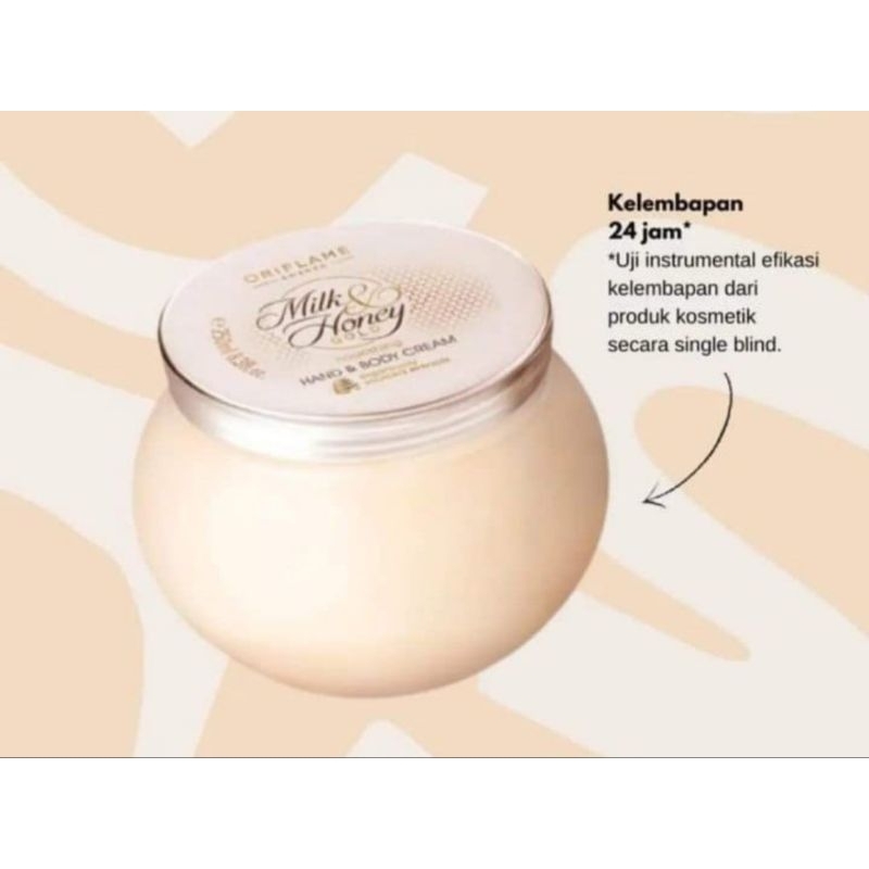 Jual Oriflame Milk & Honey Gold Nourishing Hand & Body Cream Shopee Indonesia