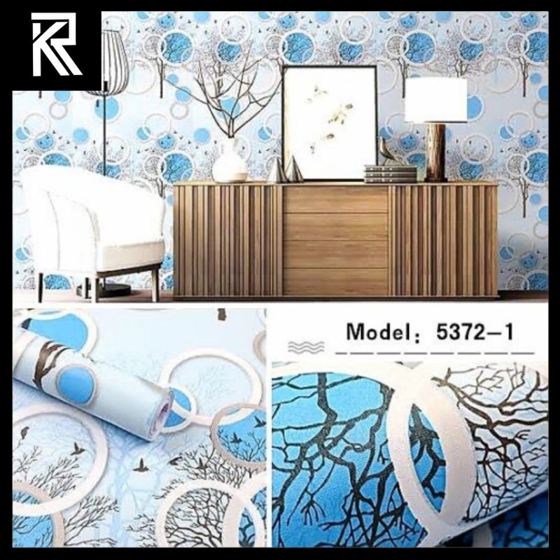 Jual Wallpaper Stiker Dingding Kamar Tidur Ruang Tamu Barbershop Motif