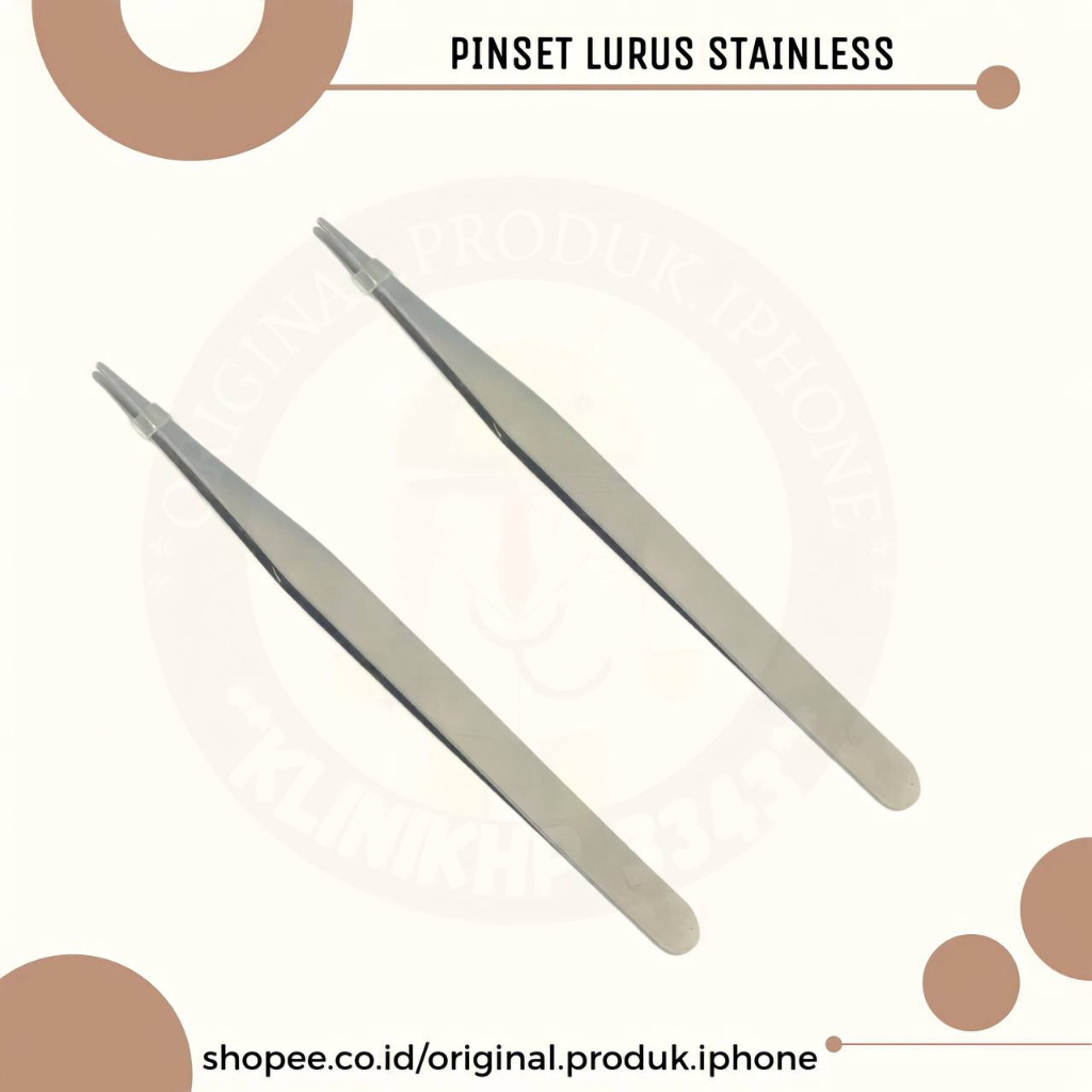 Jual PINSET LURUS STAINLESS ORIGINAL NEW | Shopee Indonesia