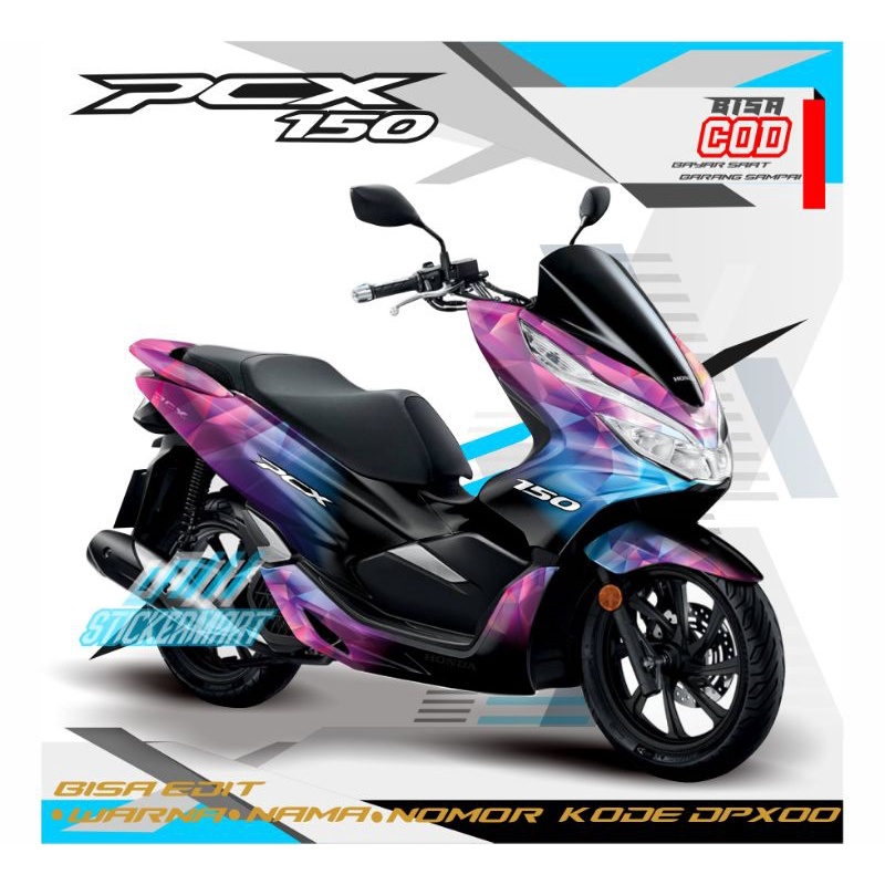 Jual Decal Sticker Full Body Pcx Motif Gradasi Abstrak Variasi Sticker Motor Shopee Indonesia