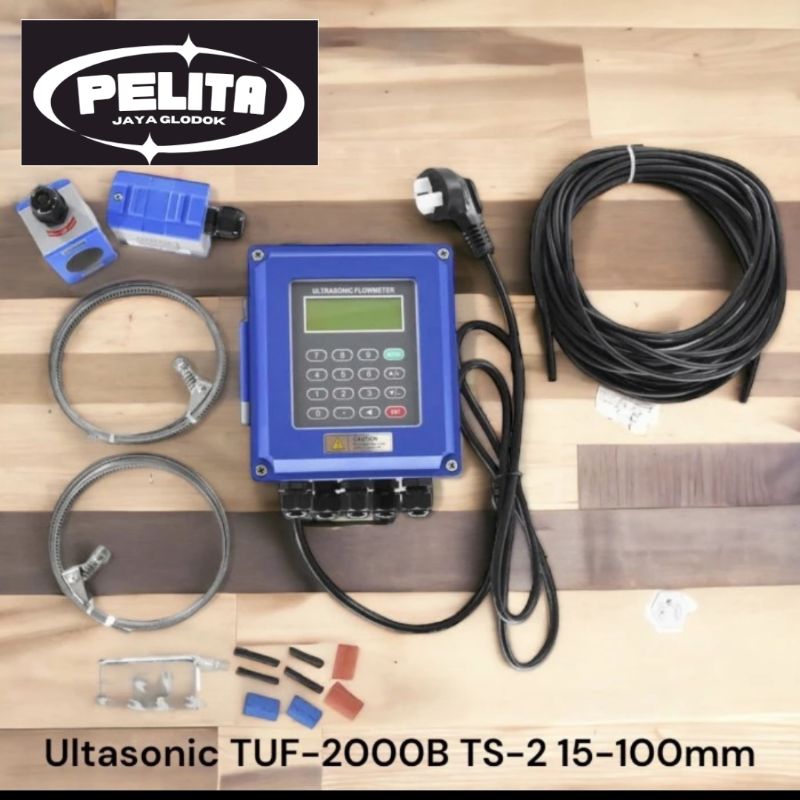Jual Flow Meter TUF2000B 15-100mm TS-2 Ultrasonic Flowmeter TUF-2000B ...