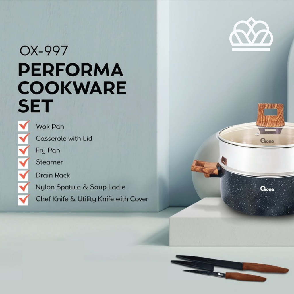 Jual OXONE OX997 Performa Cookware Set 10 Pcs | Shopee Indonesia
