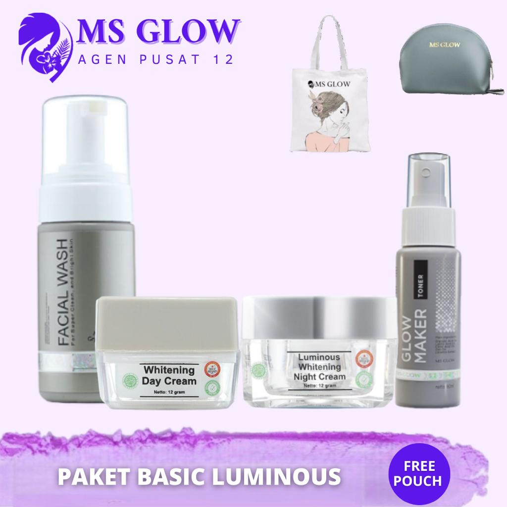 Jual MS GLOW PAKET WAJAH LUMINOUS SERIES TERBARU TERMURAH 100%ORIGINAL
