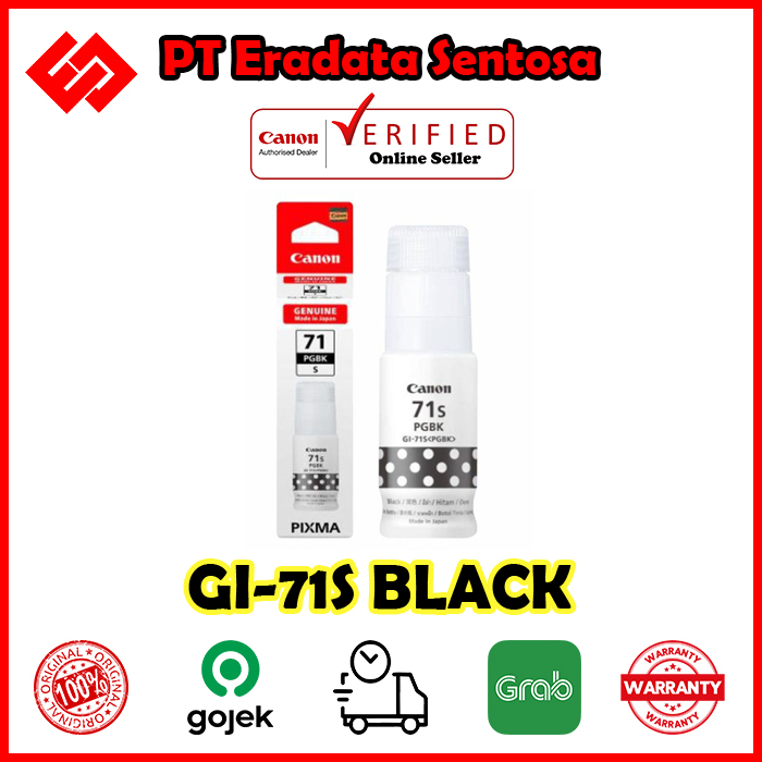 Jual Canon Ink Bottles GI-71 GI 71 S Black Small | Shopee Indonesia