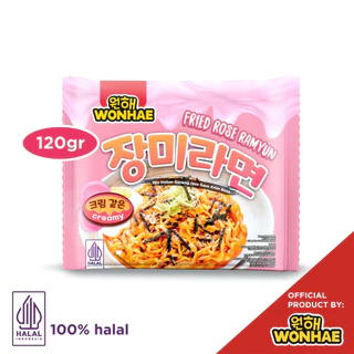 Wonhae Fried Rose Ramyun 120 gr by Mujigae Official Store