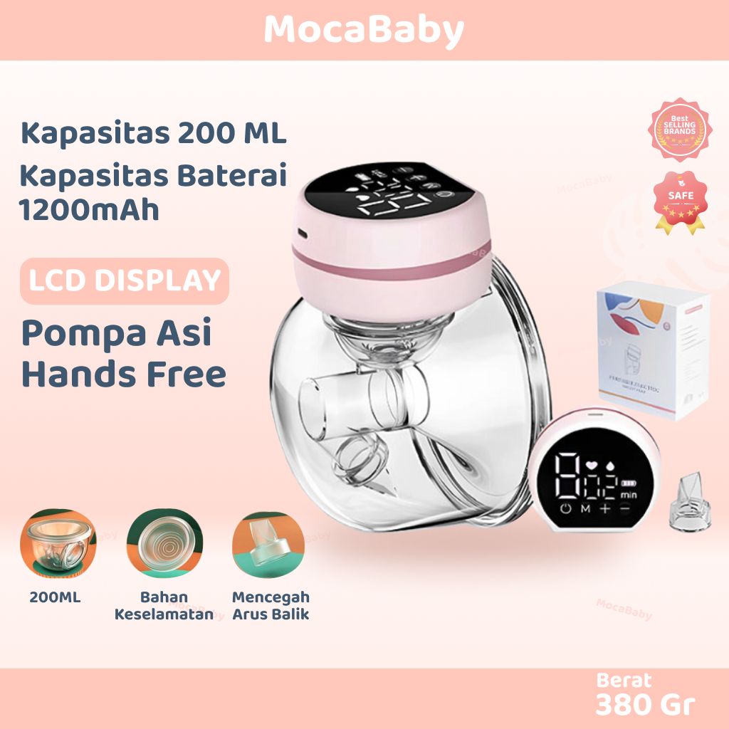 Jual Mocababy Pompa Asi Handsfree Insert Pumping Wearable Hands Free Wireless Electric Breast