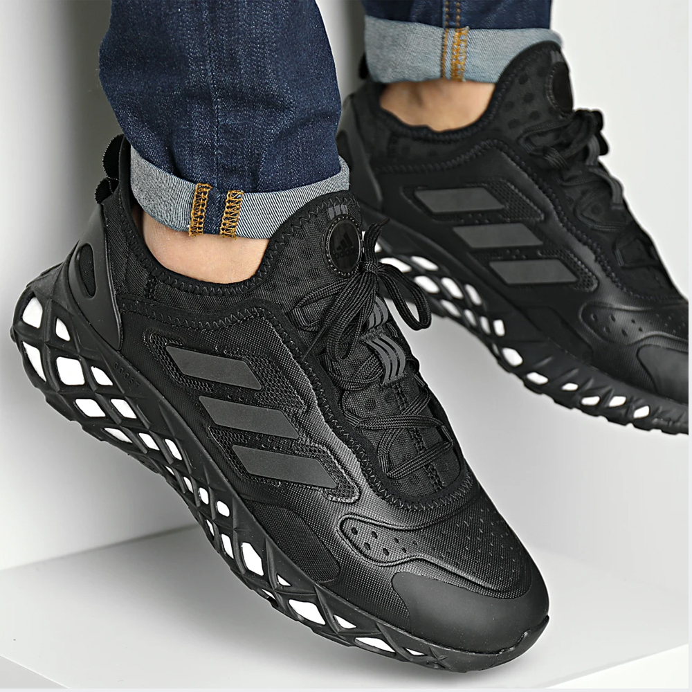 Jual SEPATU LARI ADIDAS WEB BOOST TRIPLE BLACK | Shopee Indonesia
