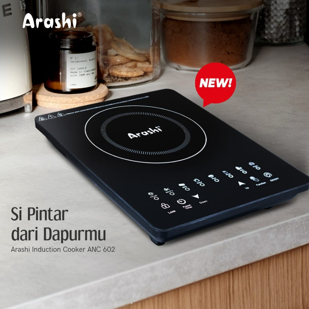 Jual Arashi Kompor Induksi Low Watt Touch Screen Anc Induction Cooker Kompor Listrik