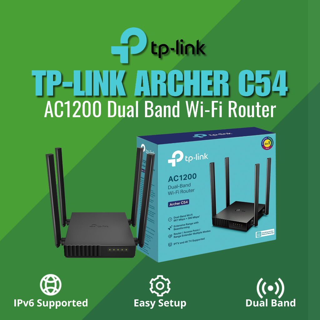 Jual TPLINK ARCHER C54 AC1200 DUAL BAND WIFI ROUTER Shopee Indonesia