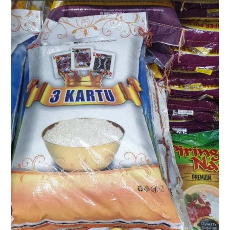 Jual beras 3 kartu 10kg beras king beras belido | Shopee Indonesia