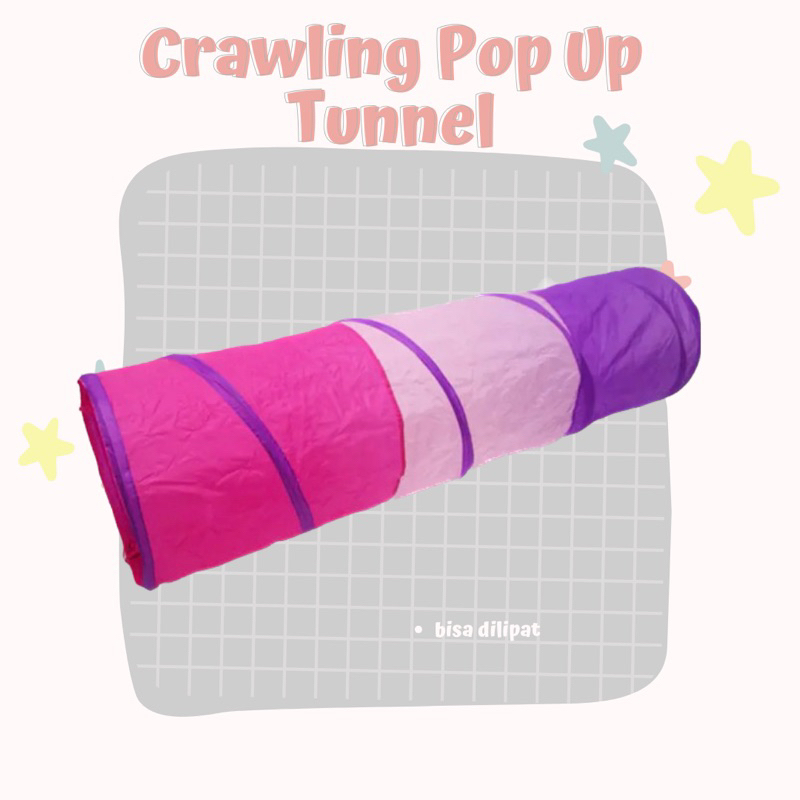 Jual Terowongan Bermain anak / crawling pop up tunnel / terapi motorik