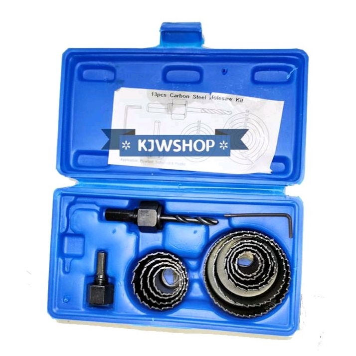 Jual Holesaw Set 13 Pcs Hole Saw Kit BENZ Pelubang Kayu Pelubang Pipa ...