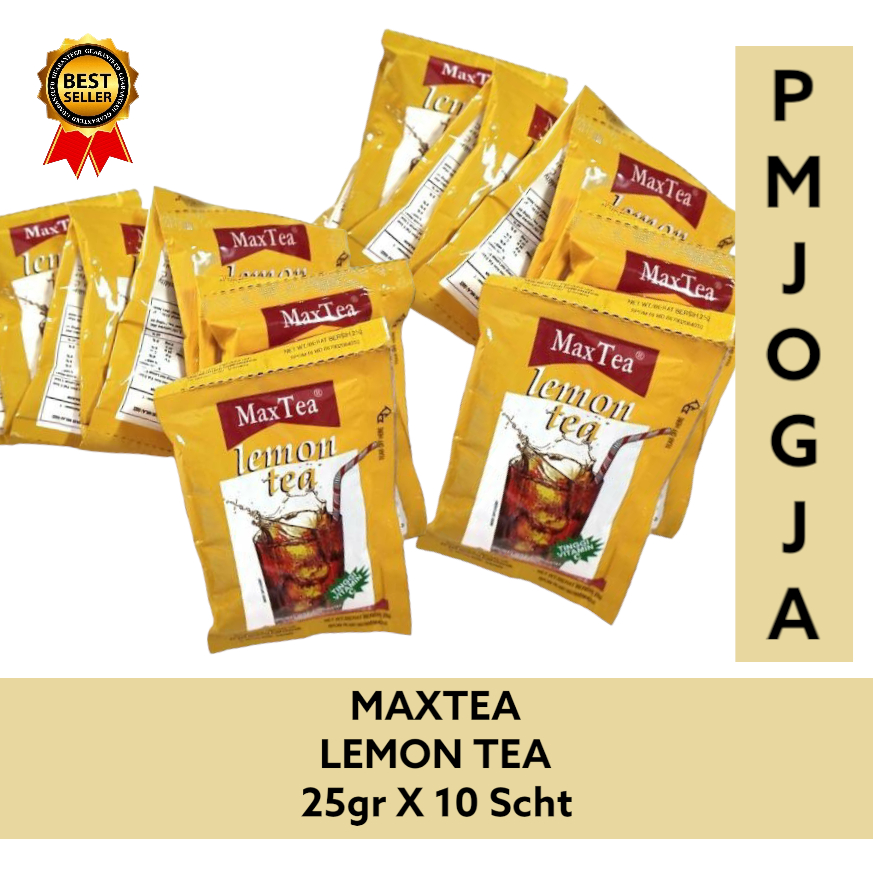 Jual MaxTea LemonTea 25gr x 10sachet / Minuman Bubuk Lemon tea Instan ...