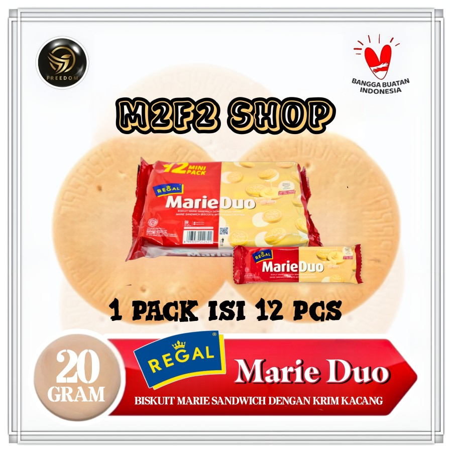 Jual Biskuit Regal Marie Duo Mini Sandwich Sachet Gr Kemasan