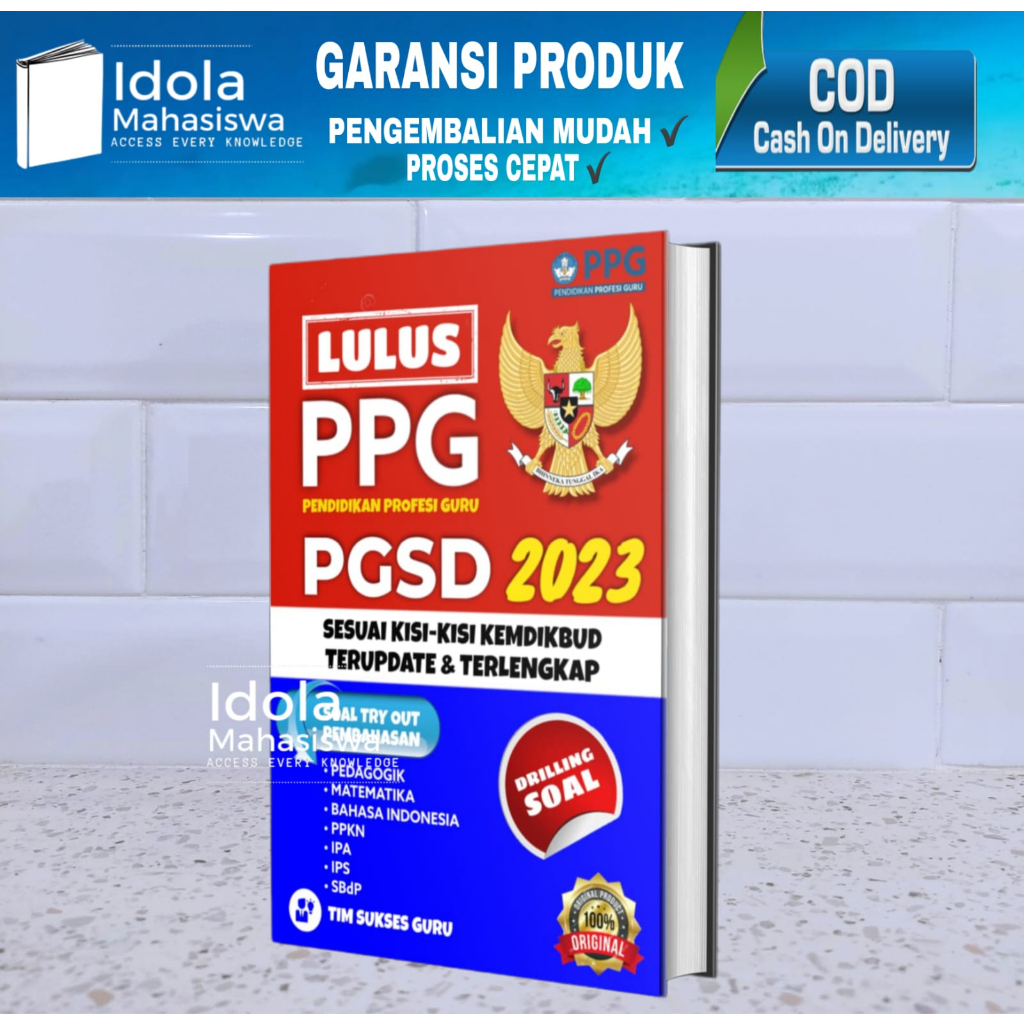 Jual Buku Bank Soal Dan Pembahasan PPG MATEMATIKA 2023 2024 Terupdate