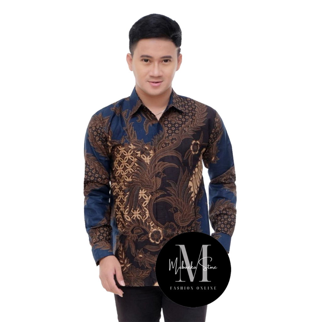 Jual Baju Batik Pria Dewasa Kemeja Lengan Panjang Murah Modern Terbaru ...