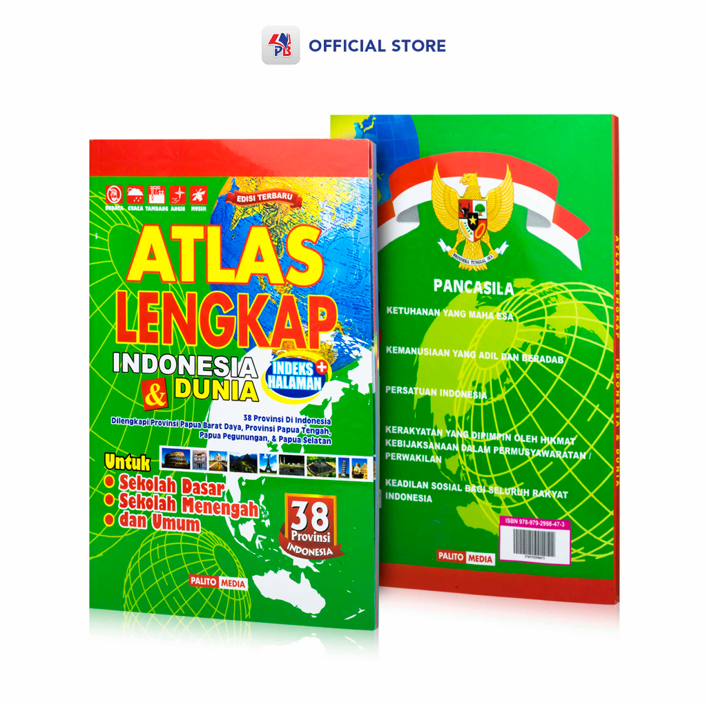 Jual Buku Atlas 38 Provinsi Edisi Terbaru / Atlas Lengkap Indonesia ...