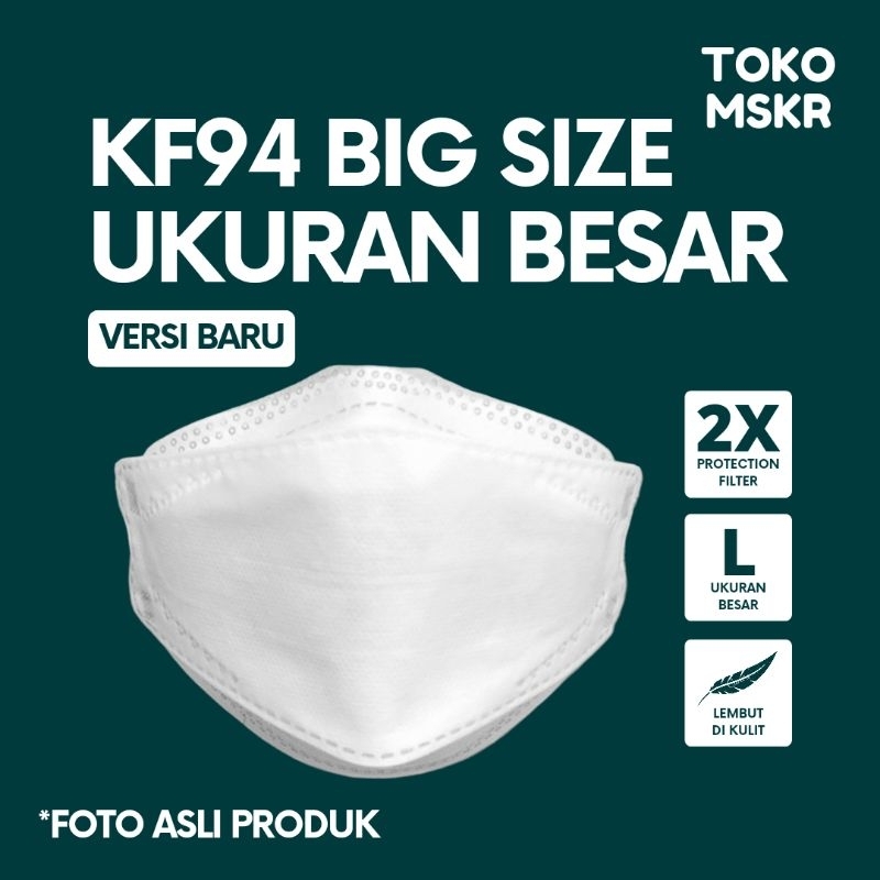 Jual Masker 4ply KF94 Double Filter Ukuran Besar Big Jumbo (VERSI BARU ...