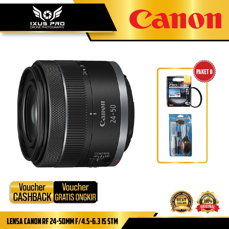 Jual Lensa Canon RF 24-50mm f/4.5-6.3 IS STM | Shopee Indonesia