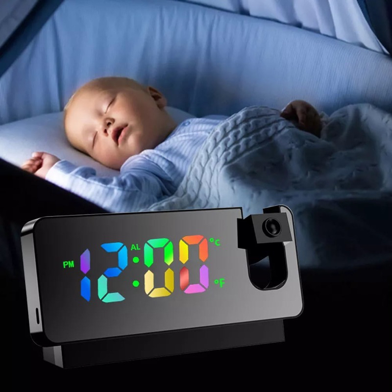 Jual JAM Alarm Digital Dengan Layar LED 7.8”+SNOOZE+SUHU+Kalender ...