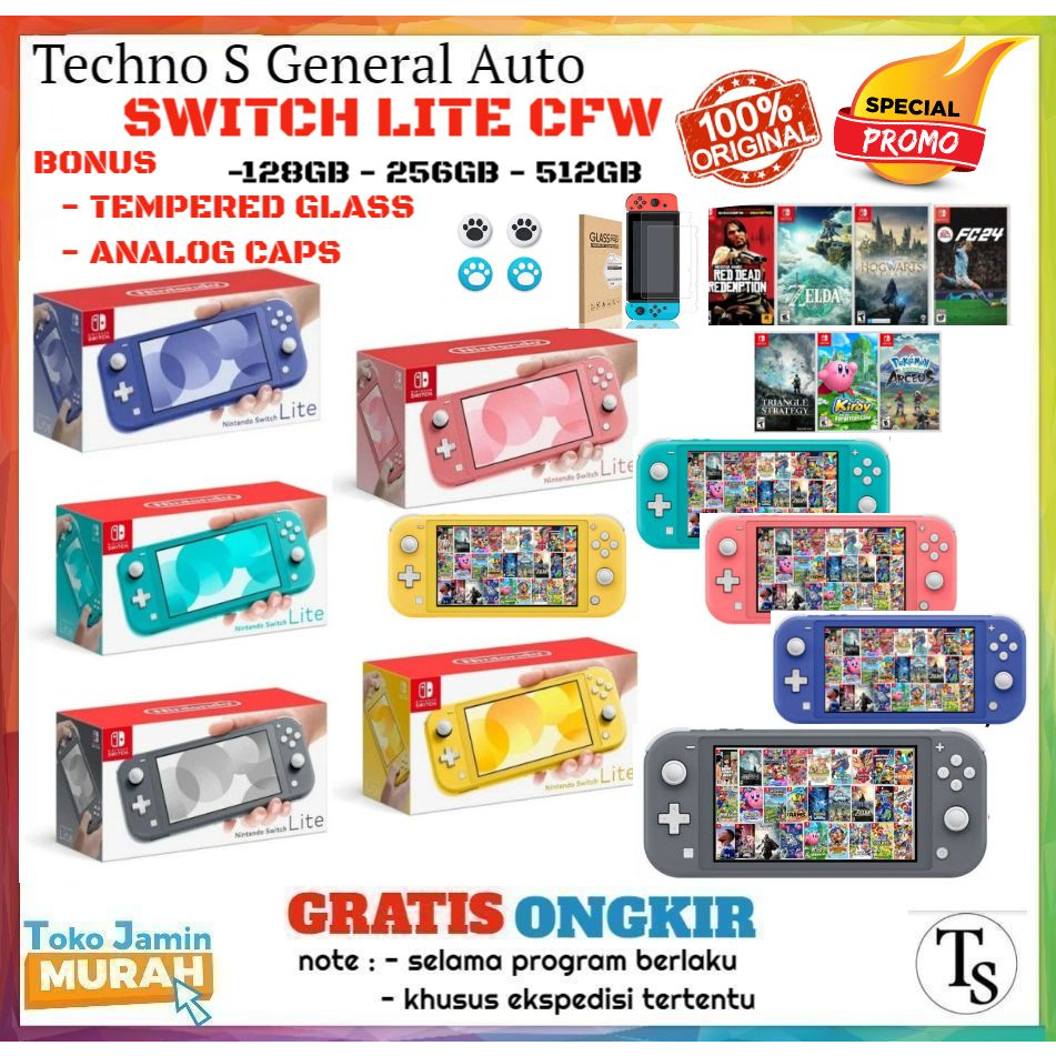 Jual Console Nintendo Switch Lite CFW Bonus Full Game 128GB