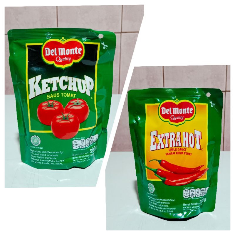 Jual Sauce Extra Hot dan Sauce Tomat Del Monte 200gr | Shopee Indonesia