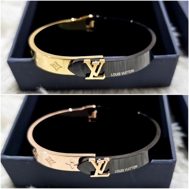 Gelang tangan lv gold premium