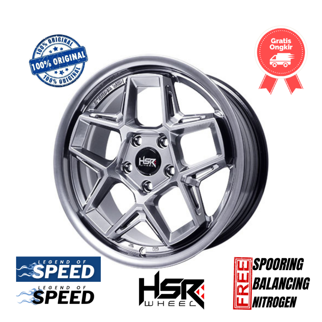Jual Velg Mobil HSR Ring 17 WASILE ( New Avanza, Xpander, WRV, HRV ...