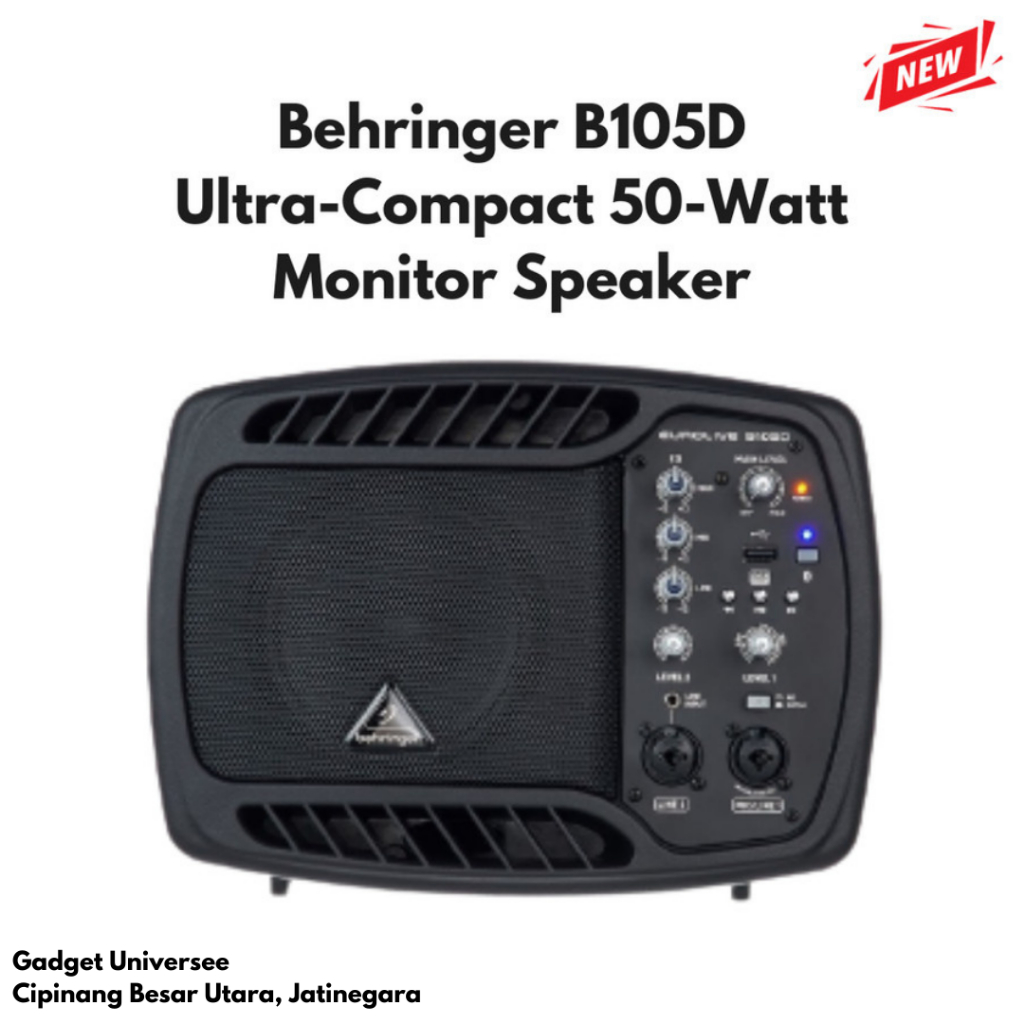 Jual Behringer B105d Ultra Compact 50 Watt Monitor Speaker Shopee Indonesia 7446