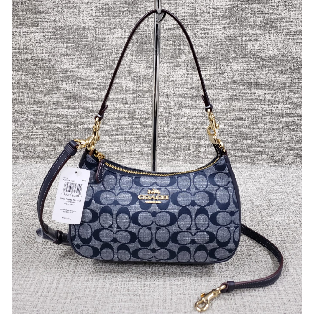 Jual tas branded teri Shoulder Bag In Signature Chambray, rainbow ...
