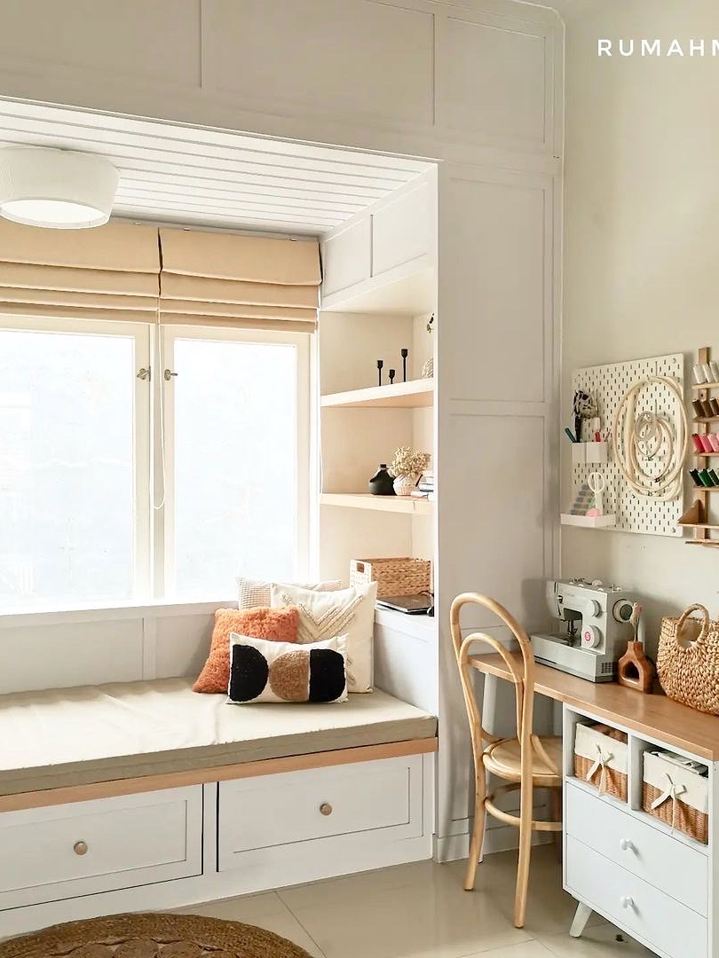 Jual ONNA Roman Shades Blinds Gorden / Tirai Gulung Lipat Jendela