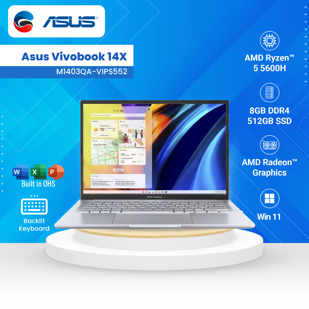 Jual Asus Laptop Vivobook 14x M1403qa Vips552 Ryzen 5 5600h 8gb 512gb Ssd Shopee Indonesia 4679