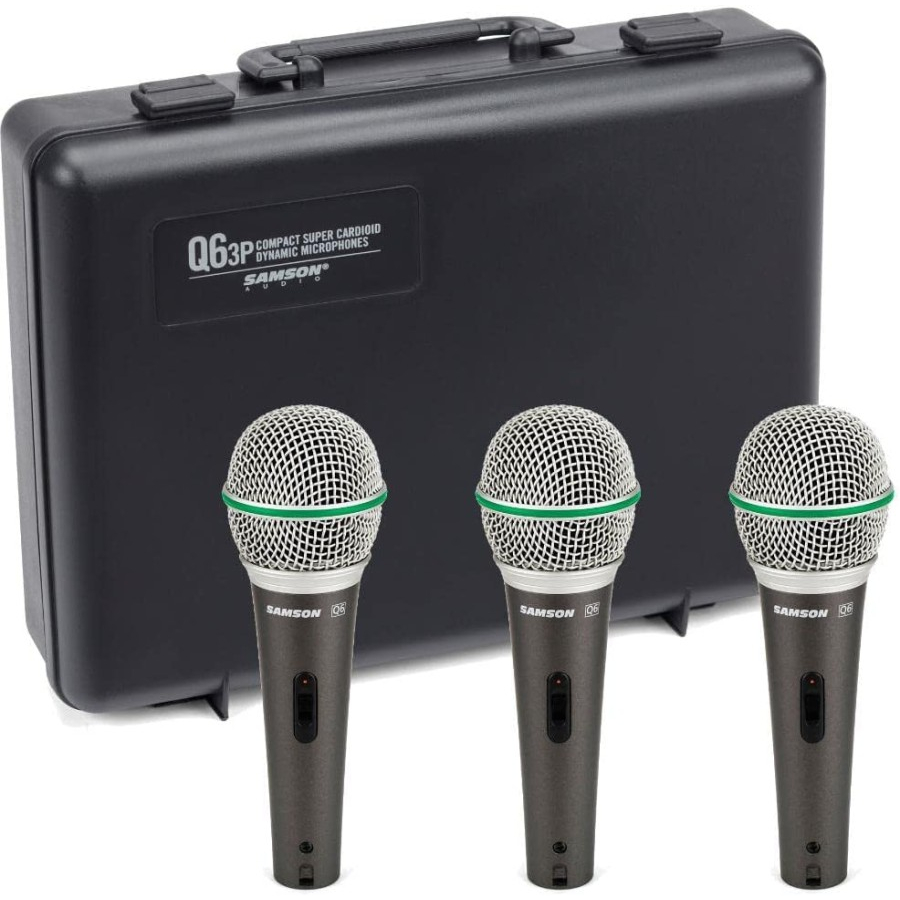 Jual Samson Dynamic Microphone Q6 Q6 3 Pack Original Shopee Indonesia