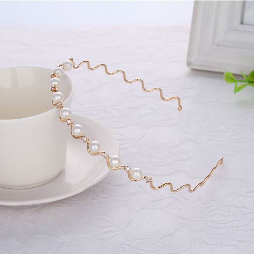 Jual BANDO WAVY PEARL BANDO MUTIARA BERLIAN / BANDO PEARL RHINESTONE ...