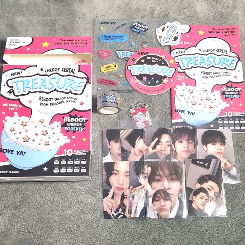Jual [SHARING] TREASURE - Official 2023 DEBUT 3rd Anniversary CEREAL ...